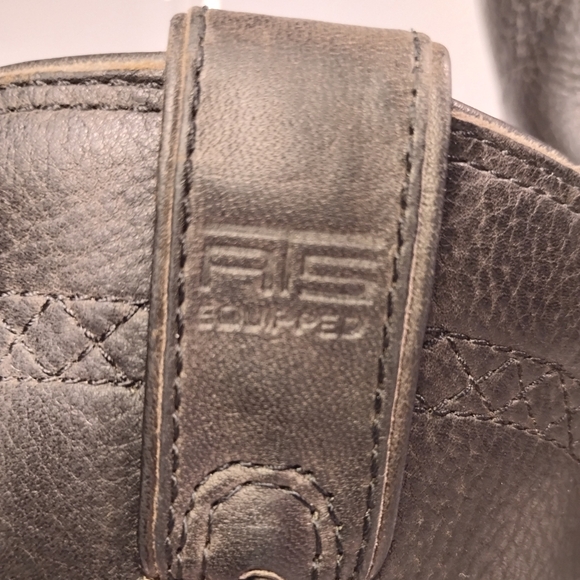 ARIAT HERITAGE ROPER BOOT BLACK FULL GRAIN LEATHER MENS 10 EXCELLENT CONDITION - Picture 4 of 10